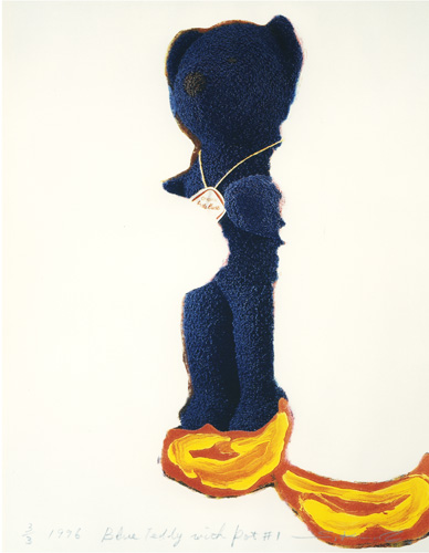 Blue Teddy with Pot #1-3/3